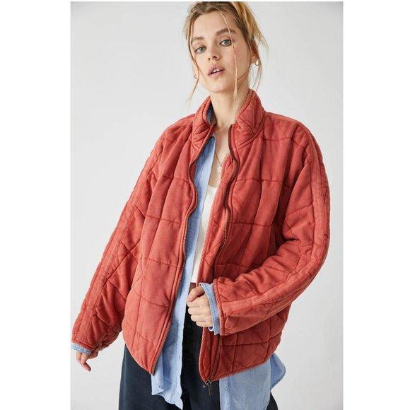 Free People Jackets & Blazers - We the Free Dolman Sleeve Quilted Jacket - Myrrh